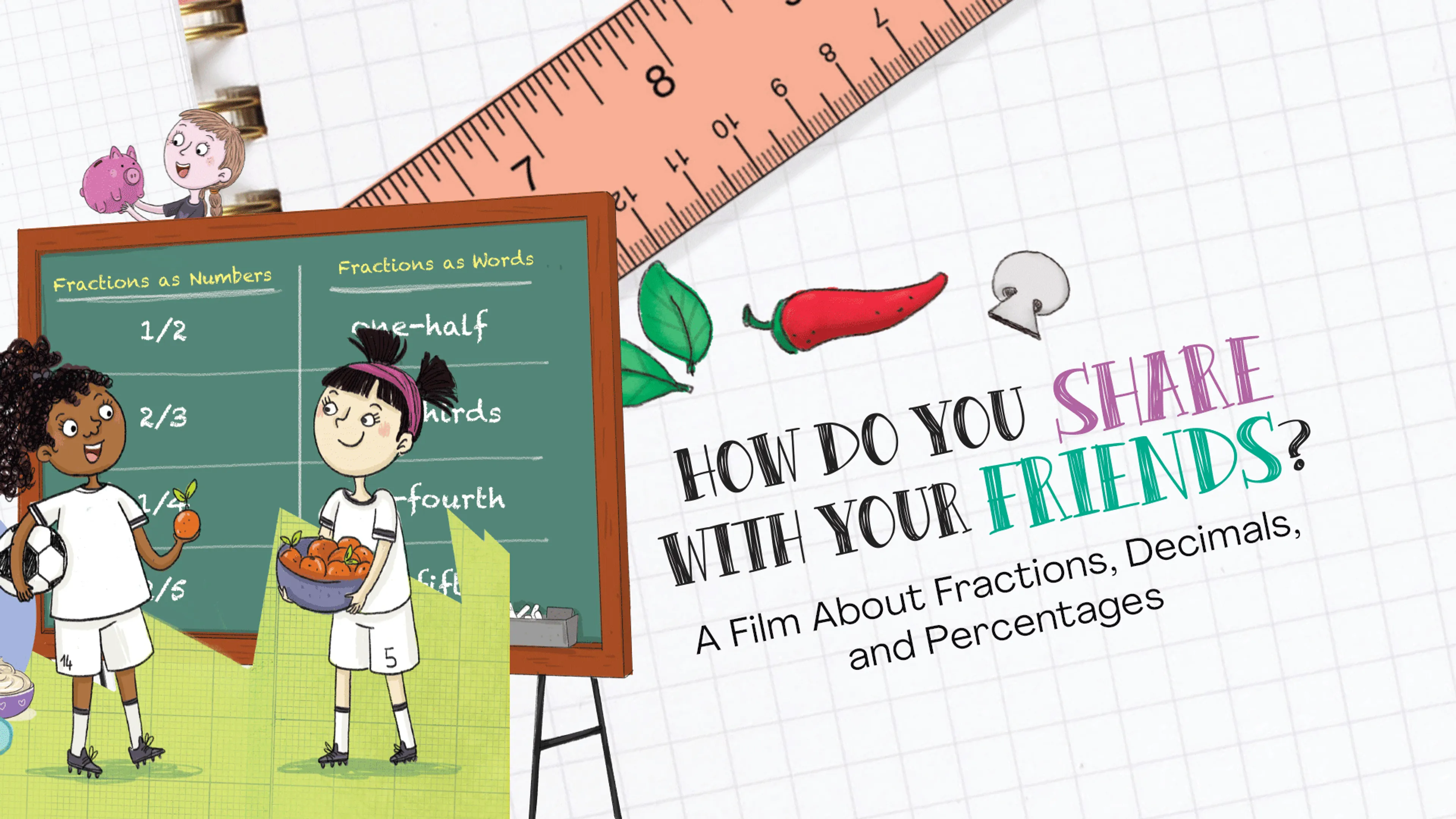 How Do You Share With Your Friends?: A Film About Fractions, Decimals, and Percentages poster